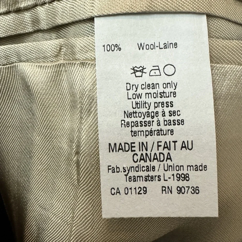 Lauren Ralph Lauren Suit Jacket Men 46L Brown Glen Plaid 100% Wool Blazer Canada